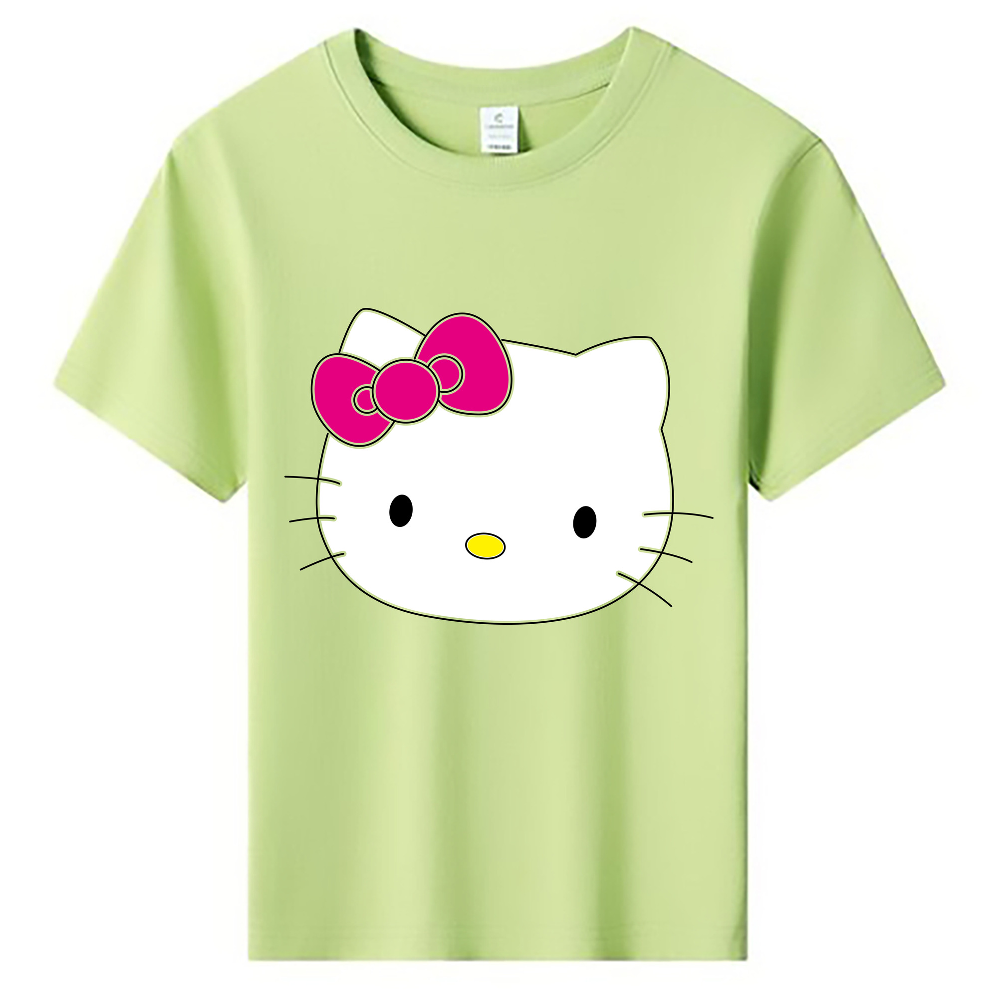 （画像用） Hello Kitty ハローキティ 綿100％キッズTシャツ（フロントプリント）